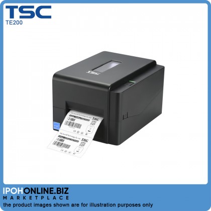 TSC TE200 Desktop Thermal Barcode Label Printer 4 Inch 203 DPI