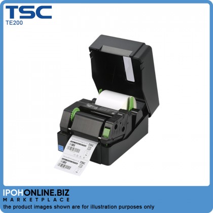TSC TE200 Desktop Thermal Barcode Label Printer 4 Inch 203 DPI