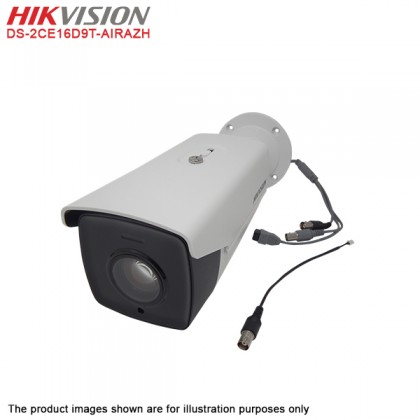 Hikvision DS-2CE16D9T-AIRAZH 5-50mm 120m HD 1080P WDR Motorized VF CCTV EXIR Bullet Camera + 12V 2A Power Adapter Hikvision DS-2CE16D9T-AIRAZH 5-50mm 120m HD 1080P WDR Motorized VF CCTV EXIR Bullet Camera + 12V 2A Power Adapter