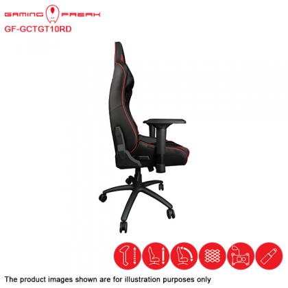 AVF Gaming Freak GF-GCTGT10RD Throne GT Red Edition Gaming Chair AVF Gaming Freak GF-GCTGT10RD Throne GT Red Edition Gaming Chair