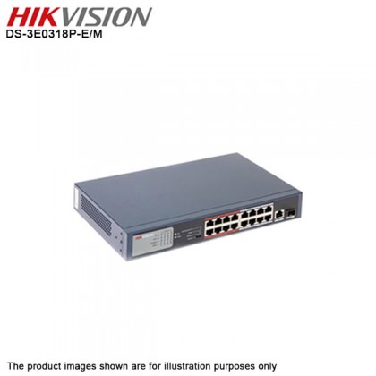 HIKVISION DS-7616NI-Q2 16 Channel CCTV NVR + DS-3E0318P-E/M 16 Port POE Ethernet Switch 1 × 1000Mbps RJ45 + 1 × 1000 Mbps SFP port HIKVISION DS-7616NI-Q2 16 Channel CCTV NVR + DS-3E0318P-E/M 16 Port POE Ethernet Switch 1 × 1000Mbps RJ45 + 1 × 1000 Mbps SFP port
