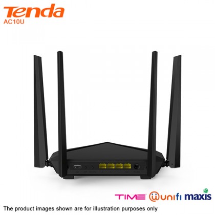 Tenda AC10U AC1200 Smart Dual Band Gigabit WiFi Router For Multi Wall Penetration Unifi Time Maxis Streamyx Tenda AC10U AC1200 Smart Dual Band Gigabit WiFi Router For Multi Wall Penetration Unifi Time Maxis Streamyx