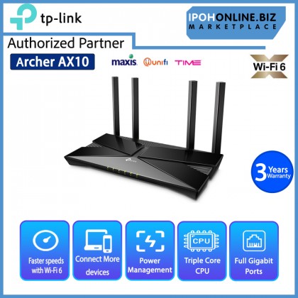 TP-LINK Archer AX10 AX1500 Next-Gen Wi-Fi 6 Router TP-LINK Archer AX10 AX1500 Next-Gen Wi-Fi 6 Router