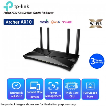 TP-LINK Archer AX10 AX1500 Next-Gen Wi-Fi 6 Router TP-LINK Archer AX10 AX1500 Next-Gen Wi-Fi 6 Router