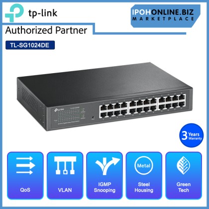 TP-LINK TL-SG1024DE 24-Port Gigabit Easy Smart Network Switch