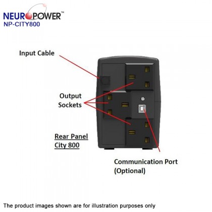 NEUROPOWER City 800VA LCD Display UPS Backup Battery Built-in AVR NEUROPOWER City 800VA LCD Display UPS Backup Battery Built-in AVR