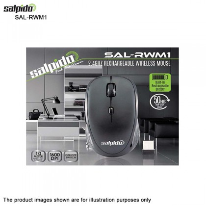 Salpido SAL-RWM1 2.4Ghz Rechargeable Wireless Mouse - Built in Rechargeable Battery Salpido SAL-RWM1 2.4Ghz Rechargeable Wireless Mouse - Built in Rechargeable Battery
