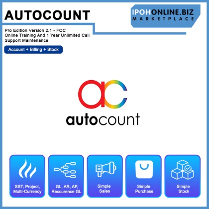 Autocount Pro Edition Version 2.1 | Ipohonline