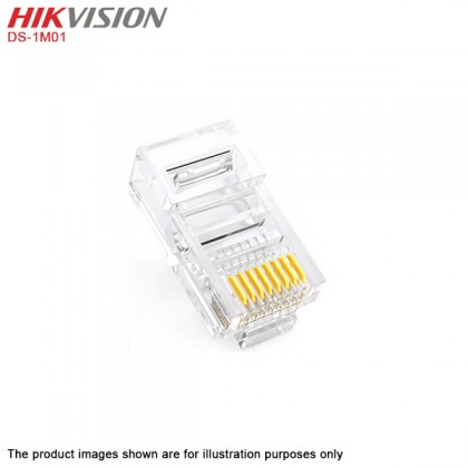 HIKVISION DS-1M01 RJ45 Plug For CAT 5E 100Pcs/Box HIKVISION DS-1M01 RJ45 Plug For CAT 5E 100Pcs/Box