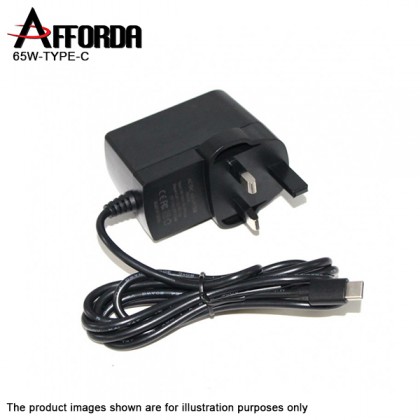 AFFORDA Premium Universal 65W USB Type C Laptop AC Adapter