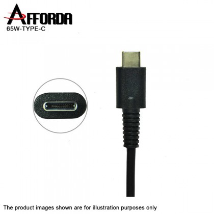 AFFORDA Premium Universal 65W USB Type C Laptop AC Adapter