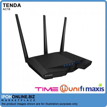 Tenda AC18 AC1900 Enhanced Smart Dual Band Gigabit WiFi Router Enabled By Broadcom - Unifi Maxis Time Tenda AC18 AC1900 Enhanced Smart Dual Band Gigabit WiFi Router Enabled By Broadcom - Unifi Maxis Time
