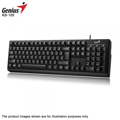 Genius KB-100 Value Wired USB Desktop Keyboard