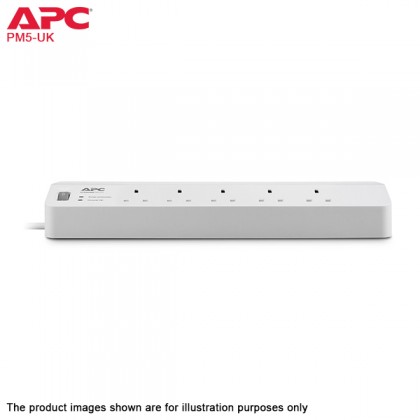APC Essential SurgeArrest 5 outlets 1.8m 230V UK 36000A Surge Protector APC Essential SurgeArrest 5 outlets 1.8m 230V UK 36000A Surge Protector