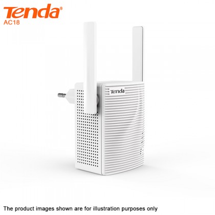Tenda A18 Boost AC1200 Dual Band WiFi Extender Repeater AP Mode Strong Wall Penetration Capacity Tenda A18 Boost AC1200 Dual Band WiFi Extender Repeater AP Mode Strong Wall Penetration Capacity