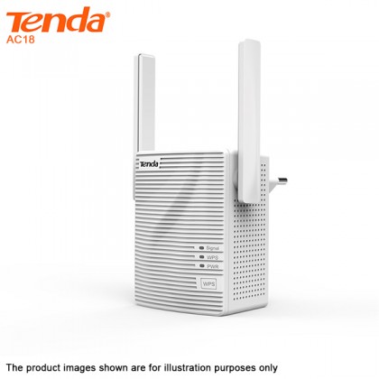 Tenda A18 Boost AC1200 Dual Band WiFi Extender Repeater AP Mode Strong Wall Penetration Capacity Tenda A18 Boost AC1200 Dual Band WiFi Extender Repeater AP Mode Strong Wall Penetration Capacity