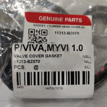 Valve Cover Gasket Perodua Viva 660,850,1.0 (11213-BZ070) 100% Original