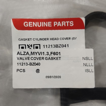 Valve Cover Gasket Perodua Myvi 1.3, 1.5, Alza, Avanza, Kembara DVVT (11213-BZ040) Valve Cover Gasket Perodua Myvi 1.3, 1.5, Alza, Avanza, Kembara DVVT (11213-BZ040)