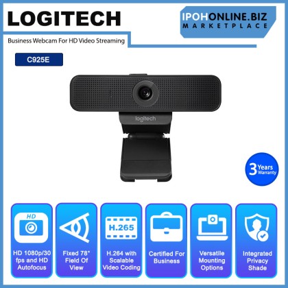 Logitech C925E Business Webcam For 1080p HD Video Streaming Logitech C925E Business Webcam For 1080p HD Video Streaming