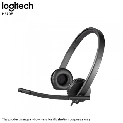 Logitech H570E USB Headset Stereo With Noise-Cancelling Mic