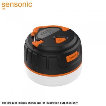 Sensonic P5 Travel Smart 5000mAh Water Resistant Power Bank Light With 5 Lighting Modes - Orange Sensonic P5 Travel Smart 5000mAh Water Resistant Power Bank Light With 5 Lighting Modes - Orange