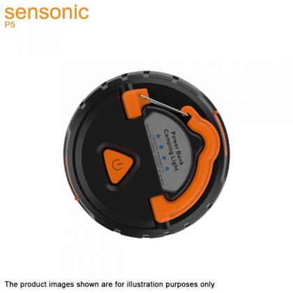 Sensonic P5 Travel Smart 5000mAh Water Resistant Power Bank Light With 5 Lighting Modes - Orange Sensonic P5 Travel Smart 5000mAh Water Resistant Power Bank Light With 5 Lighting Modes - Orange
