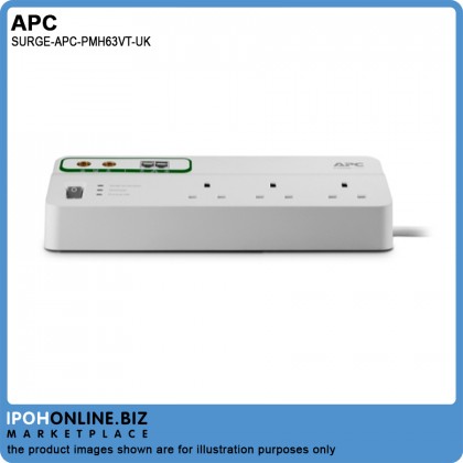 APC Surge Protector SurgeArrest 6 Outlets Socket Extension With Coax And Telephone Protection UK Socket APC Surge Protector SurgeArrest 6 Outlets Socket Extension With Coax And Telephone Protection UK Socket