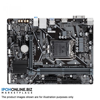 GIGABYTE H410M H Intel H410 LGA1200 DDR4 USB3.2 M.2 4K HDMI VGA Ultra Durable MicroATX Motherboard with Gaming LAN GIGABYTE H410M H Intel H410 LGA1200 DDR4 USB3.2 M.2 4K HDMI VGA Ultra Durable MicroATX Motherboard with Gaming LAN
