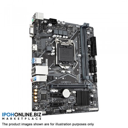 GIGABYTE H410M H Intel H410 LGA1200 DDR4 USB3.2 M.2 4K HDMI VGA Ultra Durable MicroATX Motherboard with Gaming LAN GIGABYTE H410M H Intel H410 LGA1200 DDR4 USB3.2 M.2 4K HDMI VGA Ultra Durable MicroATX Motherboard with Gaming LAN