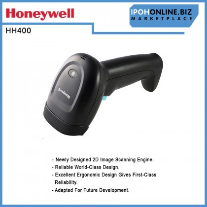 Honeywell HH400 Area-Imaging USB Wired 2D Barcode Scanner with STAND HH400-R1-2USB-1