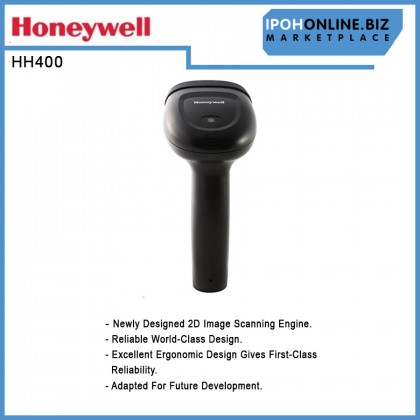 Honeywell HH400 Area-Imaging USB Wired 2D Barcode Scanner with STAND HH400-R1-2USB-1