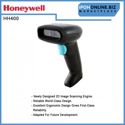 Honeywell HH400 Area-Imaging USB Wired 2D Barcode Scanner with STAND HH400-R1-2USB-1