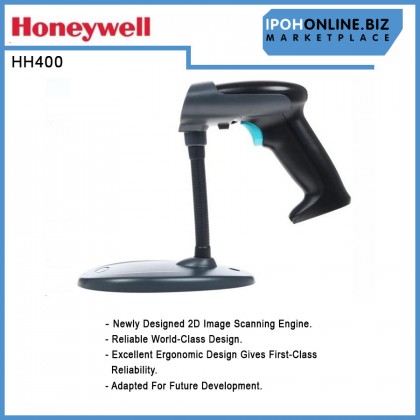 Honeywell HH400 Area-Imaging USB Wired 2D Barcode Scanner with STAND HH400-R1-2USB-1
