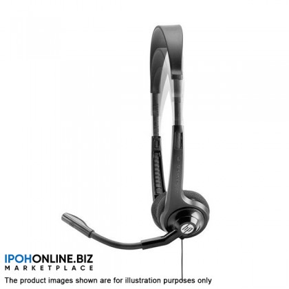 HP Boom Mic Headset 150 with Audio Jack - Black HP Boom Mic Headset 150 with Audio Jack - Black