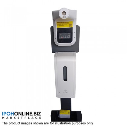 IR-K3 Thermometer Forehead + SD-10 Automatic Hand Sanitizer + Dispenser Stand IR-K3 Thermometer Forehead + SD-10 Automatic Hand Sanitizer + Dispenser Stand