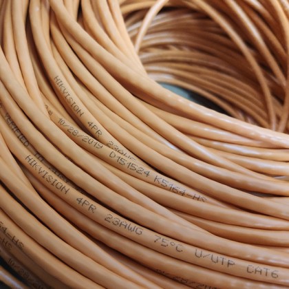 HIKVISION DS-1LN6U-SC0 23AWG UTP Cat6 Solid Copper PoE Network Cable 305M - CCTV Orange HIKVISION DS-1LN6U-SC0 23AWG UTP Cat6 Solid Copper PoE Network Cable 305M - CCTV Orange