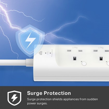 TP-Link KP303 Kasa Smart Wi-Fi Power Strip 3 Smart Outlets + 2 USB Ports with Surge Protection TP-Link KP303 Kasa Smart Wi-Fi Power Strip 3 Smart Outlets + 2 USB Ports with Surge Protection