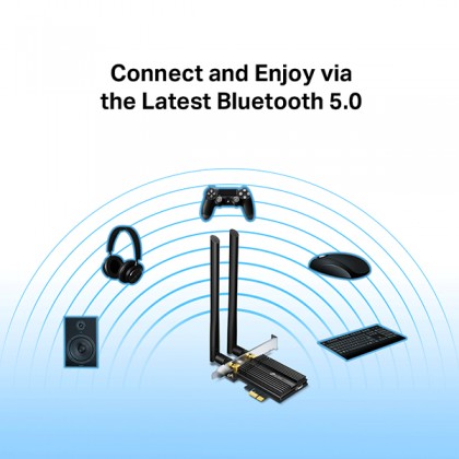 TP-Link Archer TX50E AX3000 Wi-Fi 6 Bluetooth 5.0 OFDMA PCIe Adapter with Low-Profile Bracket TP-Link Archer TX50E AX3000 Wi-Fi 6 Bluetooth 5.0 OFDMA PCIe Adapter with Low-Profile Bracket
