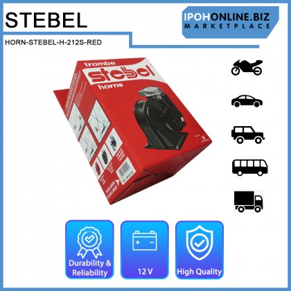 Stebel Trombe Nautilus Red Rouge 12V Compact Twin Tone Air Horn For Car RV Truck & Bike H-212S Stebel Trombe Nautilus Red Rouge 12V Compact Twin Tone Air Horn For Car RV Truck & Bike H-212S