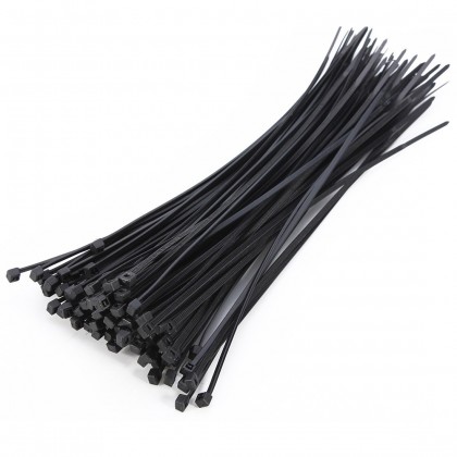 2.5mm X 150mm 6 inch Self-Locking Nylon Black Cable Tie - 100 pcs 2.5mm X 150mm 6 inch Self-Locking Nylon Black Cable Tie - 100 pcs