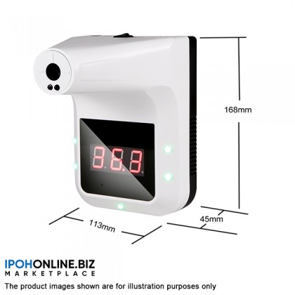 Non-contact Infrared Forehead Thermometer For Adults Kids Infants Surface of Objects LCD Display Wall Mount Self-service 0.5S Quick Test with Alarm without Battery Non-contact Infrared Forehead Thermometer For Adults Kids Infants Surface of Objects LCD Display Wall Mount Self-service 0.5S Quick Test with Alarm without Battery