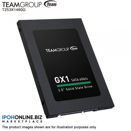 TEAMGROUP GX1 480GB 2.5 Inch SATA Internal SSD (Read Speed up to 530 MB/s) T253X1480G0C101 TEAMGROUP GX1 480GB 2.5 Inch SATA Internal SSD (Read Speed up to 530 MB/s) T253X1480G0C101