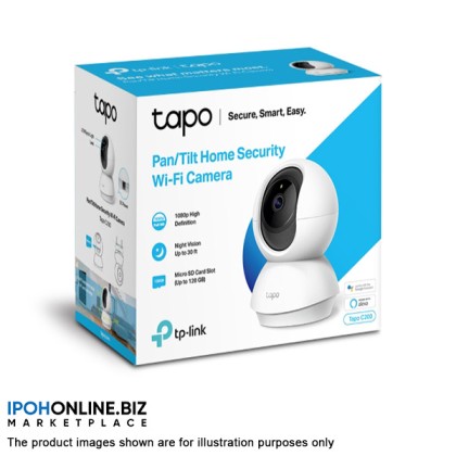 TP-Link Tapo C200 Full HD Pan Tilt Home Security Wi-Fi Camera + FOC 32GB MicroSD TP-Link Tapo C200 Full HD Pan Tilt Home Security Wi-Fi Camera + FOC 32GB MicroSD