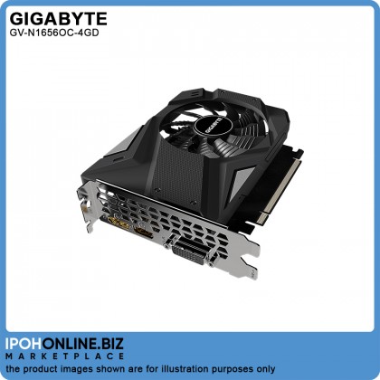 GIGABYTE NVIDIA GeForce GTX 1650 4GB DDR6 128-Bit HDMI DP DVI Graphics Card GV-N1656OC-4GD 6-Pin Power GIGABYTE NVIDIA GeForce GTX 1650 4GB DDR6 128-Bit HDMI DP DVI Graphics Card GV-N1656OC-4GD 6-Pin Power