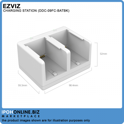 EZVIZ C3A Camera Battery Charger Station - DDC-09FC-BATBK EZVIZ C3A Camera Battery Charger Station - DDC-09FC-BATBK