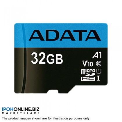 ADATA Premier 32GB MicroSDHC/SDXC UHS-I Class 10 V10 A1 Memory Card with Adapter Read up to 100 MB/s ADATA Premier 32GB MicroSDHC/SDXC UHS-I Class 10 V10 A1 Memory Card with Adapter Read up to 100 MB/s