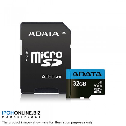 ADATA Premier 32GB MicroSDHC/SDXC UHS-I Class 10 V10 A1 Memory Card with Adapter Read up to 100 MB/s ADATA Premier 32GB MicroSDHC/SDXC UHS-I Class 10 V10 A1 Memory Card with Adapter Read up to 100 MB/s