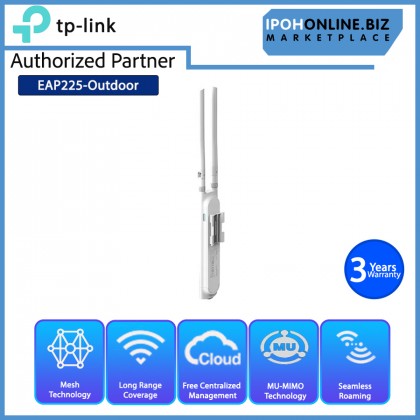 TP-Link Omada EAP225-Outdoor AC1200 Wireless MU-MIMO Gigabit Indoor/Outdoor Access Point / Mesh TP-Link Omada EAP225-Outdoor AC1200 Wireless MU-MIMO Gigabit Indoor/Outdoor Access Point / Mesh