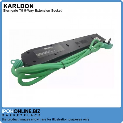 Karldon Sterngate T5 Extension Socket with 5 Multi-Plug Karldon Sterngate T5 Extension Socket with 5 Multi-Plug