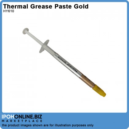 HY610 High Performance Heatsink Compounds Gold Thermal Grease 1ml HY610 High Performance Heatsink Compounds Gold Thermal Grease 1ml